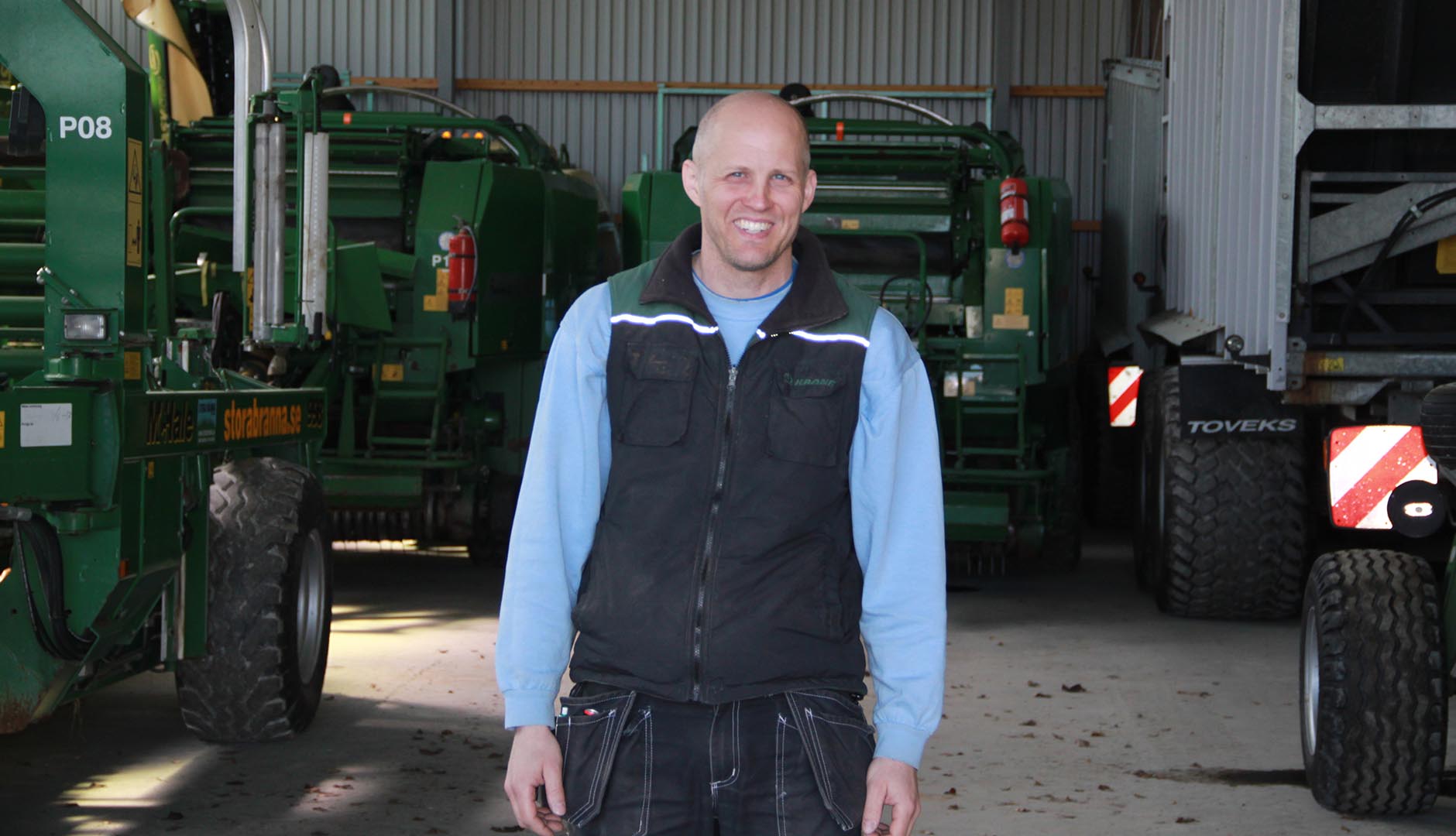 David Ivarsson är en driftig och modern lantbrukare som bedriver sin verksamhet med stöttning av Business Region Göteborg